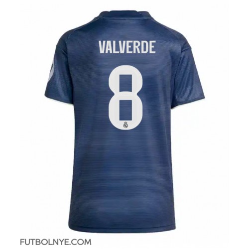 Camiseta Real Madrid Federico Valverde #8 Visitante Equipación para mujer 2025-26 manga corta